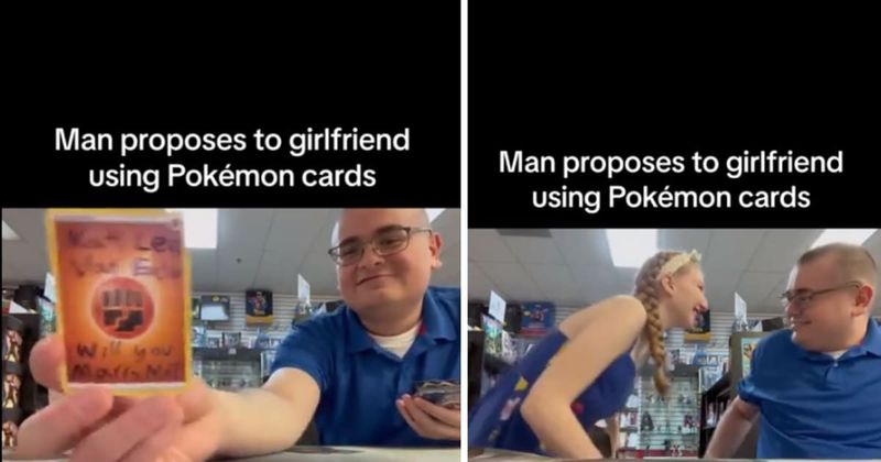 Man proposes to his girlfriend using Pokémon cards and there was only going to be one answer - Vimarsana News